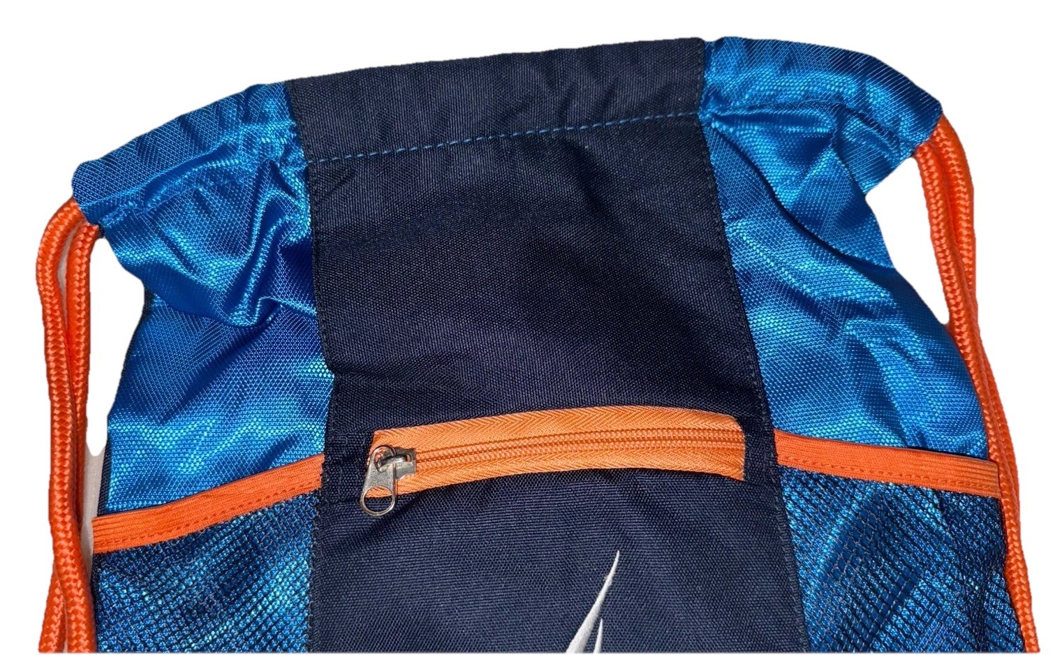 Nautica Cinch Drawstring Backpack  Bag Navy Orange NWOT  5