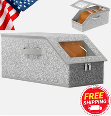 Stackable Baseball Cap Storage Organizer – Large Capacity Hat Box with Lid