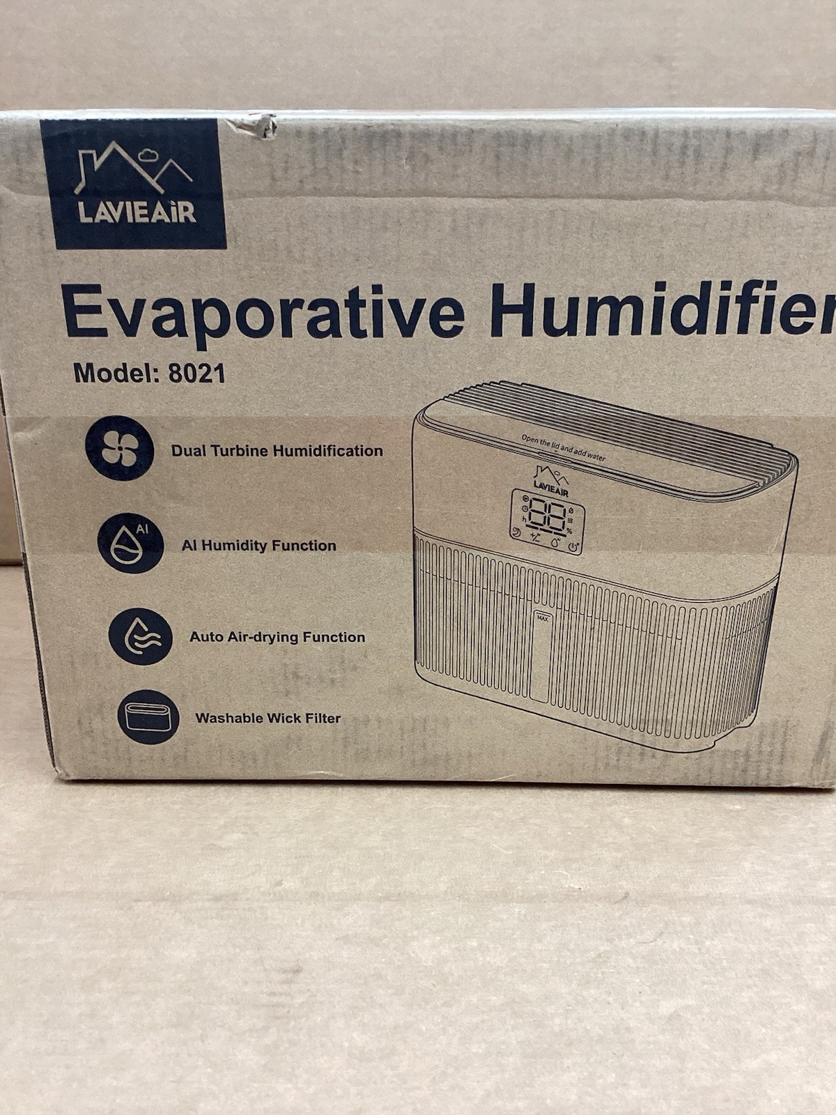 LAVIERAIR MODEL 8021 Smart Evaporative Humidifiers, up to 300 ft² 5L Tank NEW gallery