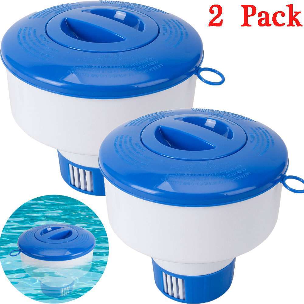 Floating Chlorine 3" Tablet Swimming Pool Chemical 7" Dispenser Collapsible Tank gallery