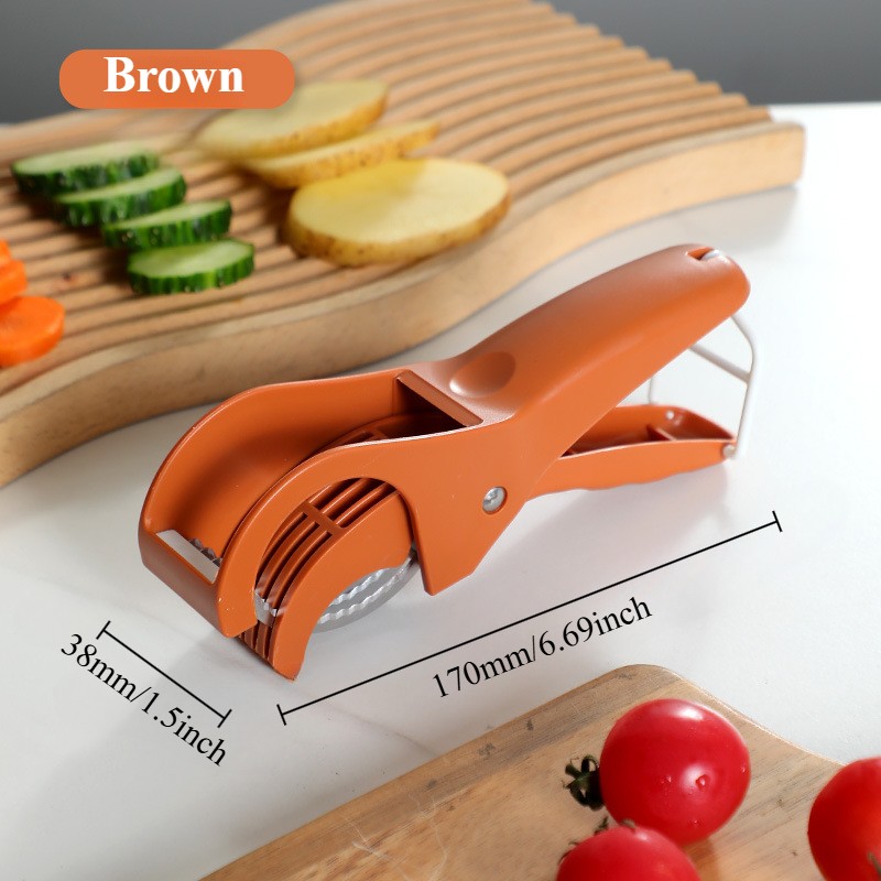 1PC Banana Slicer Salad Cutter Vegetable Cutter Stainless Steel Fruit Slicer gallery