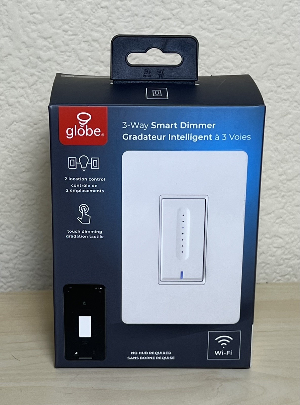 NEW Globe Wi-Fi Smart 3-Way Dimmer Switch, No Hub Required, White - NIB gallery