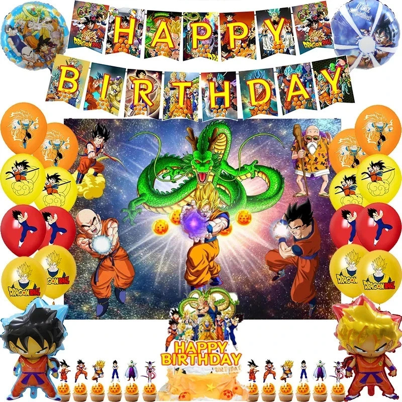Dragon Birthday Party Decorations Set Balloons Banner Backdrop Cake Topper Kids gallery