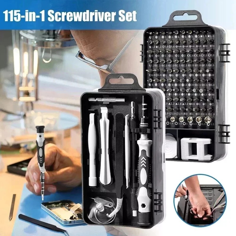122 in 1 Precision Screwdriver Set Computer Repair Tool Kit Acssart Magnetic Bit gallery