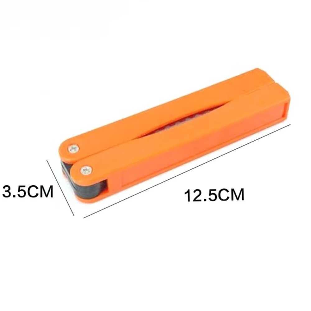 Portable Double-sided Fold Pocket Sharpener Diamond Knife Sharpening Stone Tool gallery