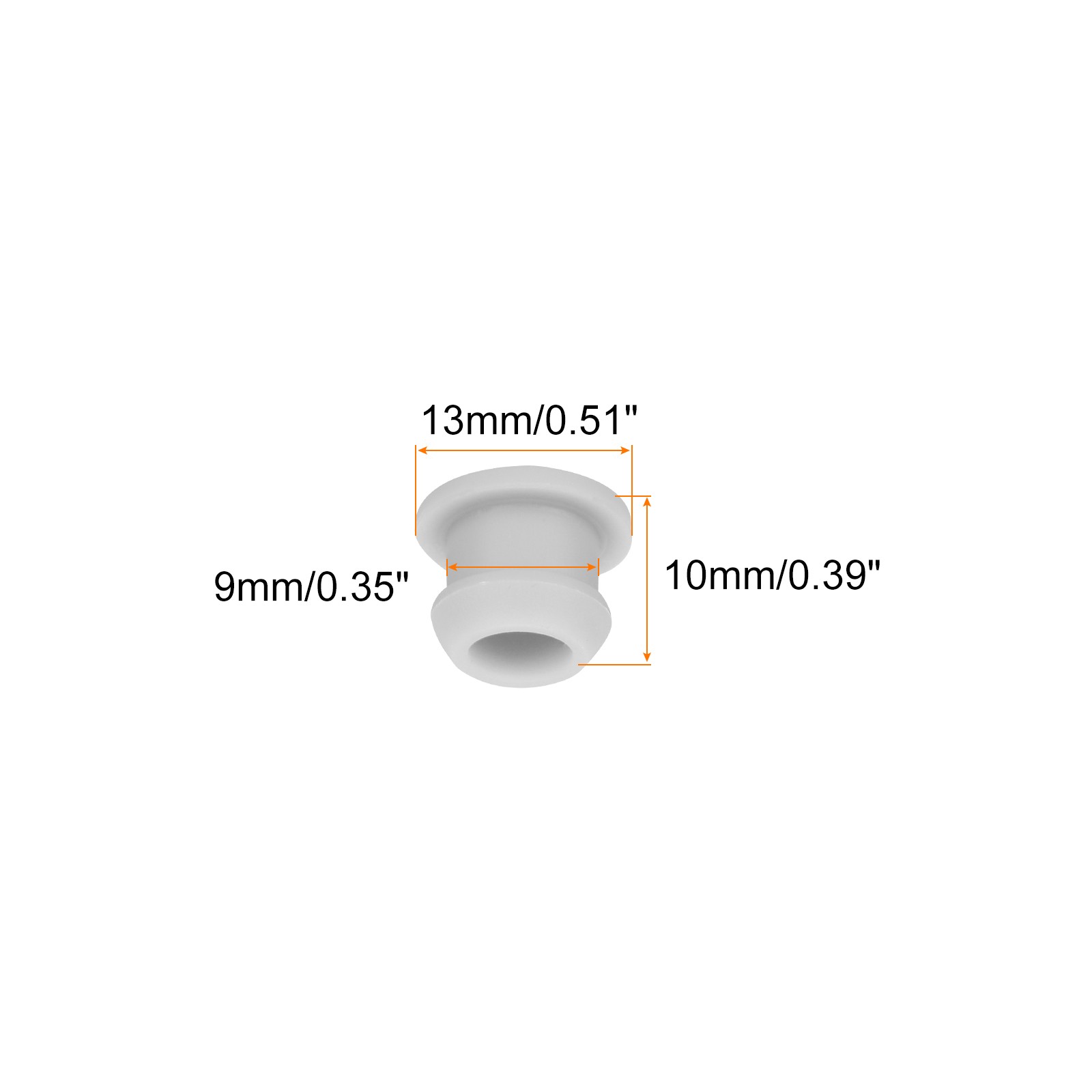 Snap in Locking Hole Plugs Rubber Panel Seal Cover 9mm/0.35" Gray/20Pcs gallery