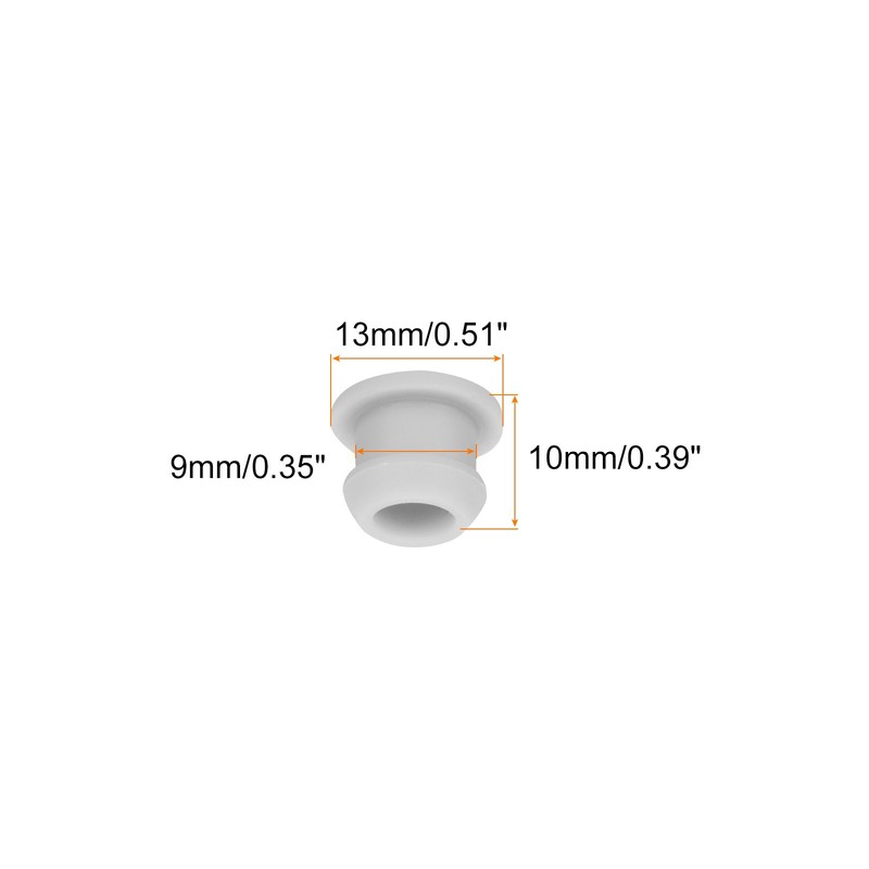 Snap in Locking Hole Plugs Rubber Panel Seal Cover 9mm/0.35" Gray/20Pcs gallery