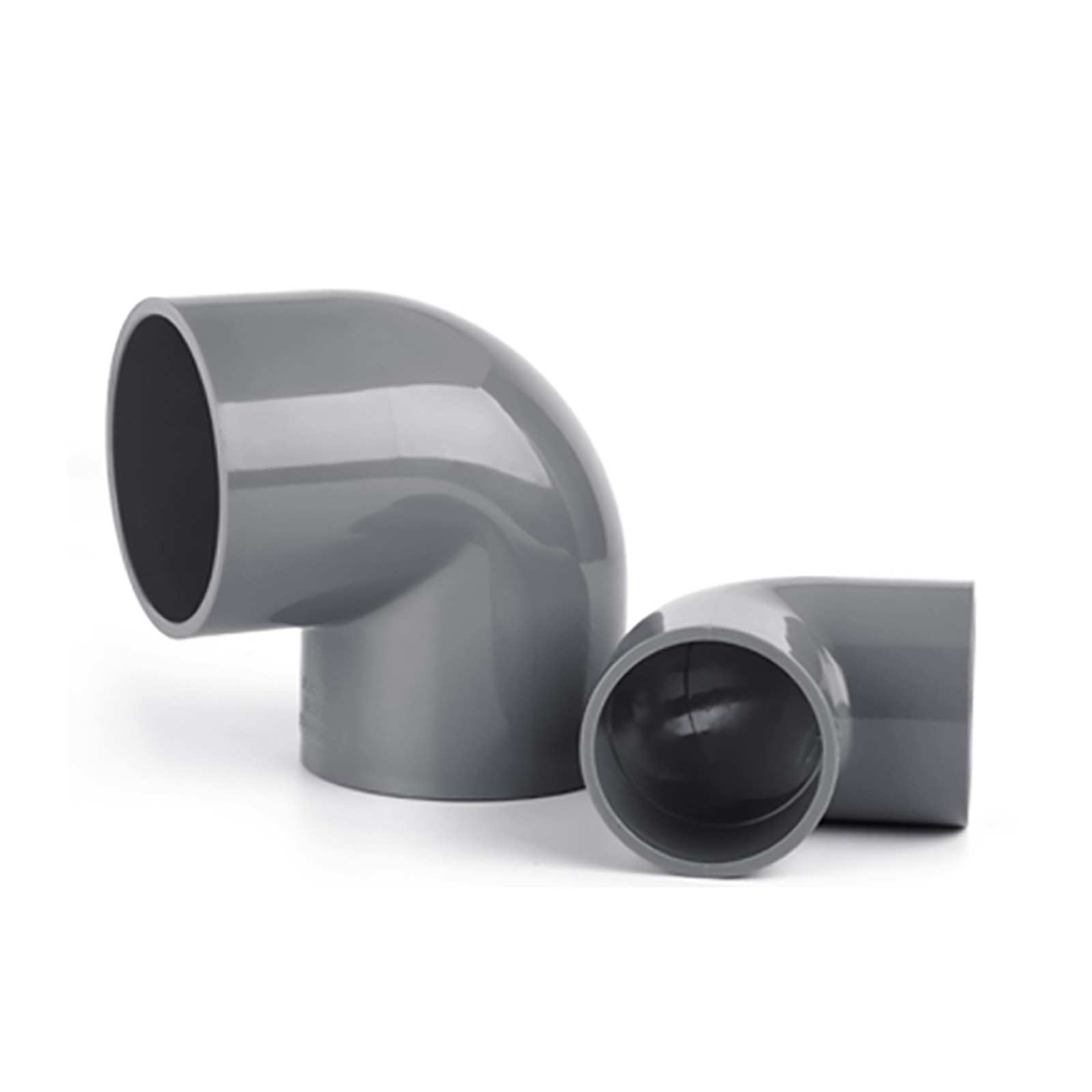 90 Degree PVC Pipe Fitting Elbow Coupling Adapter Grey 20mm 25mm 32mm ~ 160mm gallery