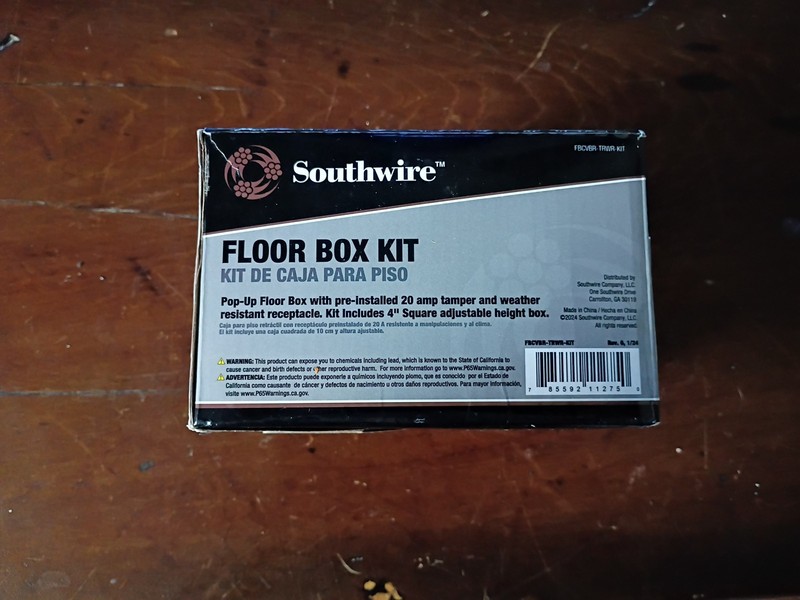 SOUTHWIRE Brass Pop-Up Floor Box Kit 20A Weather-Tamper-Resistant Duplex Outlet gallery