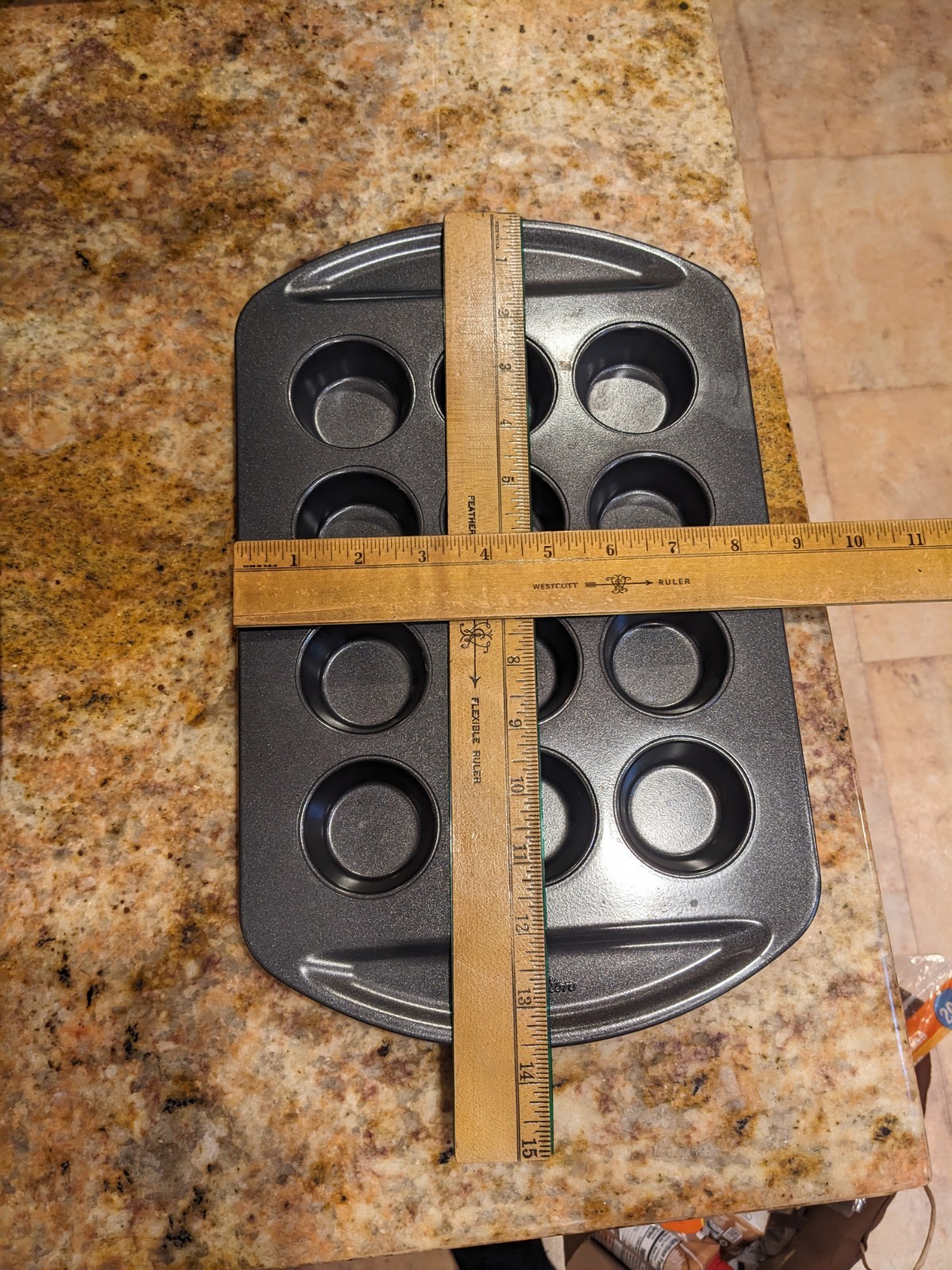 Wilton 2 Mini Muffin Pan Metal Mini Cupcake / Muffin 12 Cup Each Pan Preowned gallery