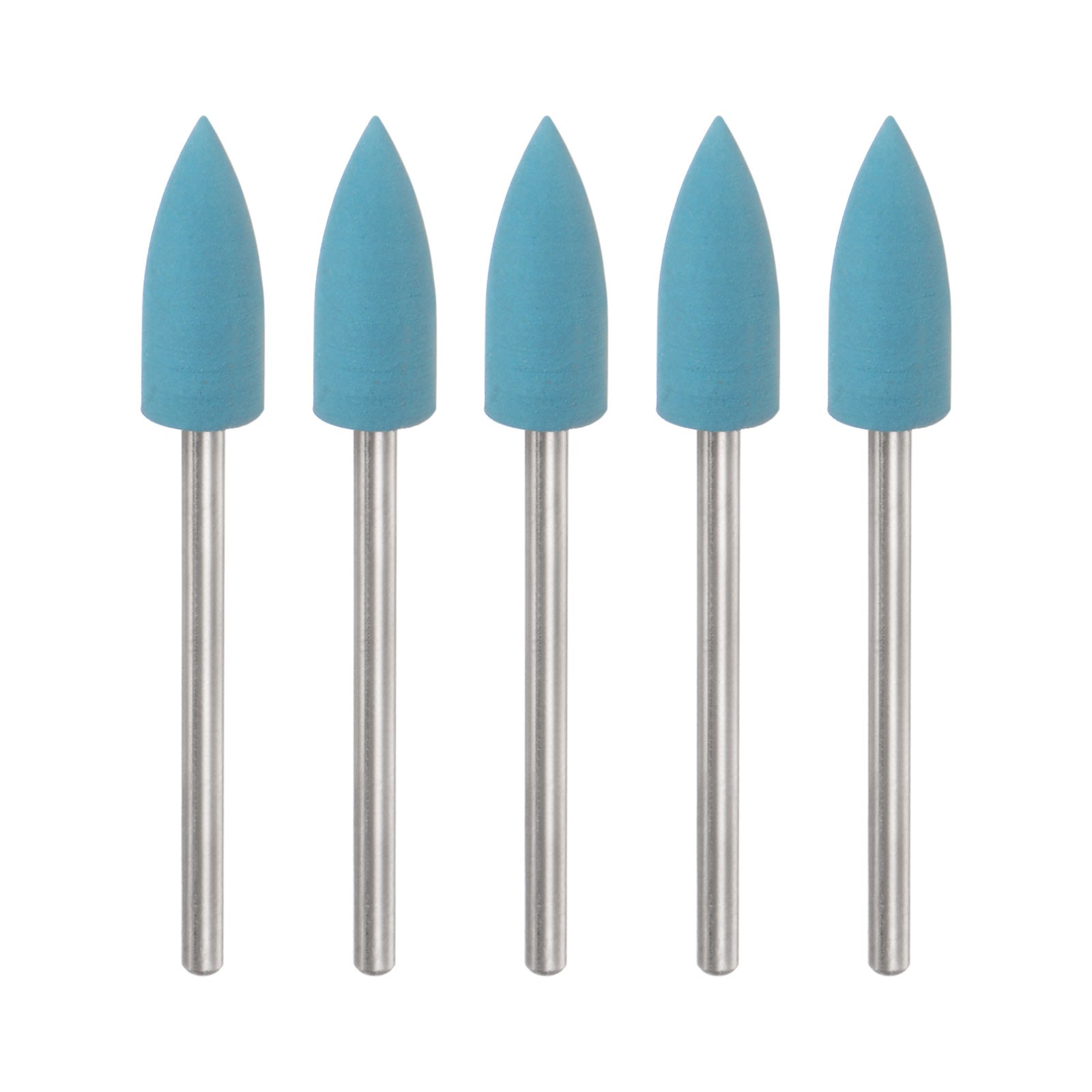 5pcs Rubber Polishing Bit Buffing Wheels 2000 Grit 6mm Tapered Grinding Head gallery