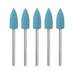 5pcs Rubber Polishing Bit Buffing Wheels 2000 Grit 6mm Tapered Grinding Head