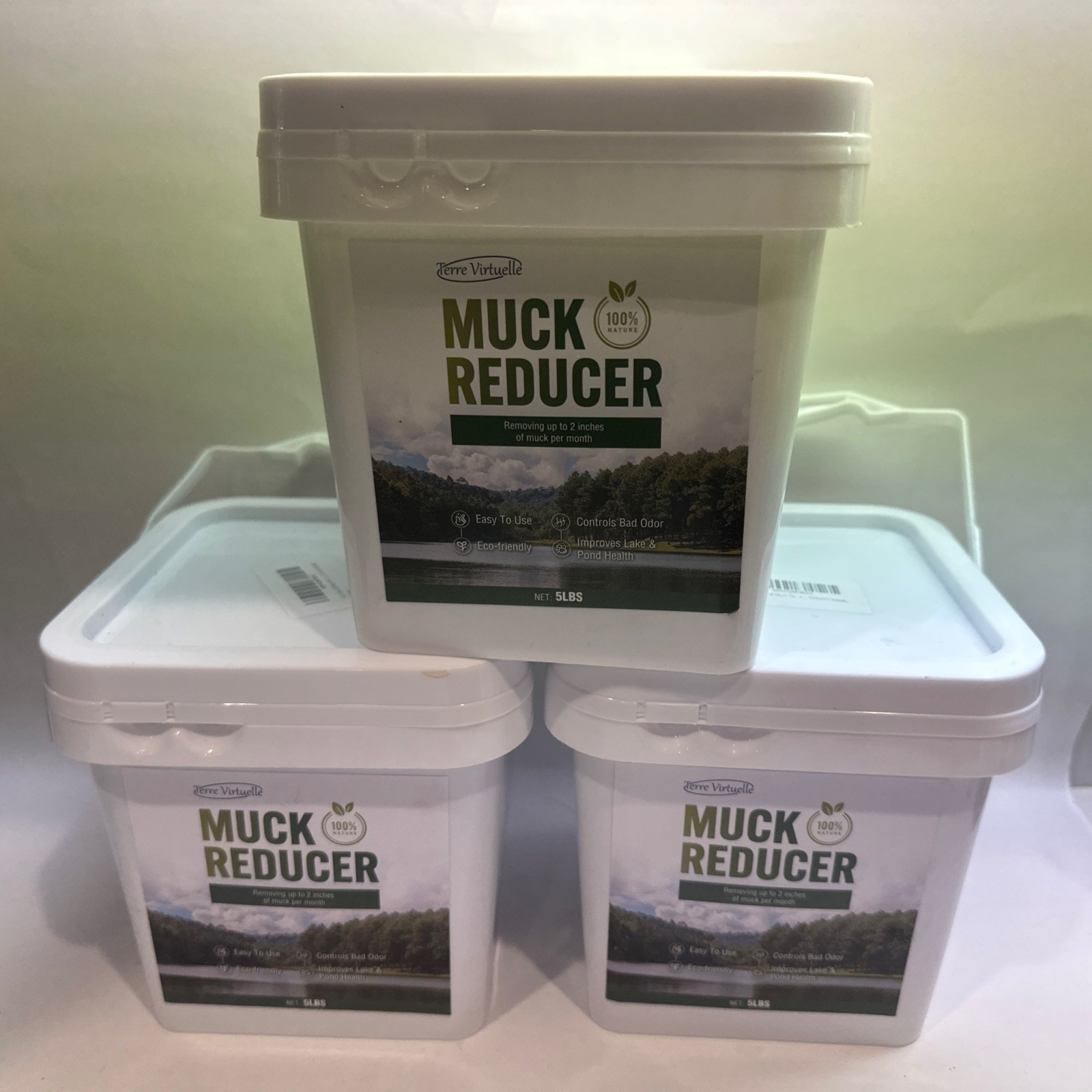 3X Muck Reducer - 5LB Natural Sludge Solution Tablets for Ponds & Lakes, gallery