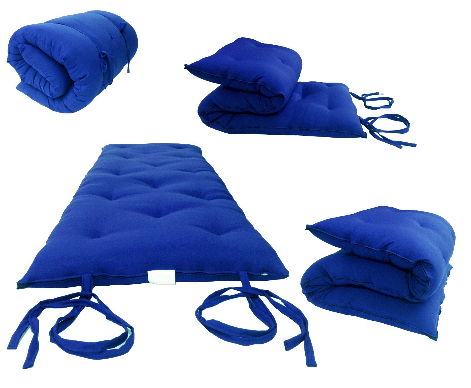 Twin Size Floor Rolling Futon Mattresses, Sleepover Cotton Pads 3x39x80 Royal gallery