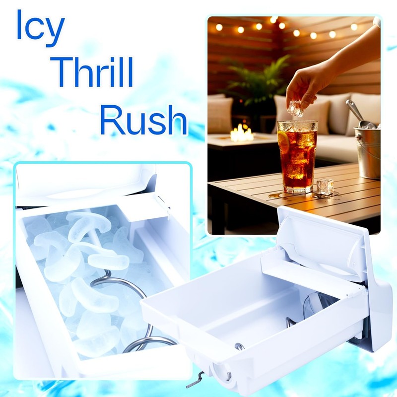 Refrigerator Ice Maker Tray Assembly 241860803 Compatible with Frigidaire Fri... gallery