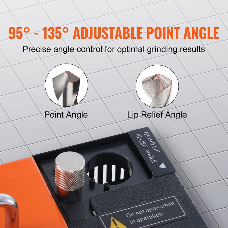 VEVOR MR-13A Drill Bits Sharpener 3-13mm Bits Grinder Sharpener with 11 Collets gallery