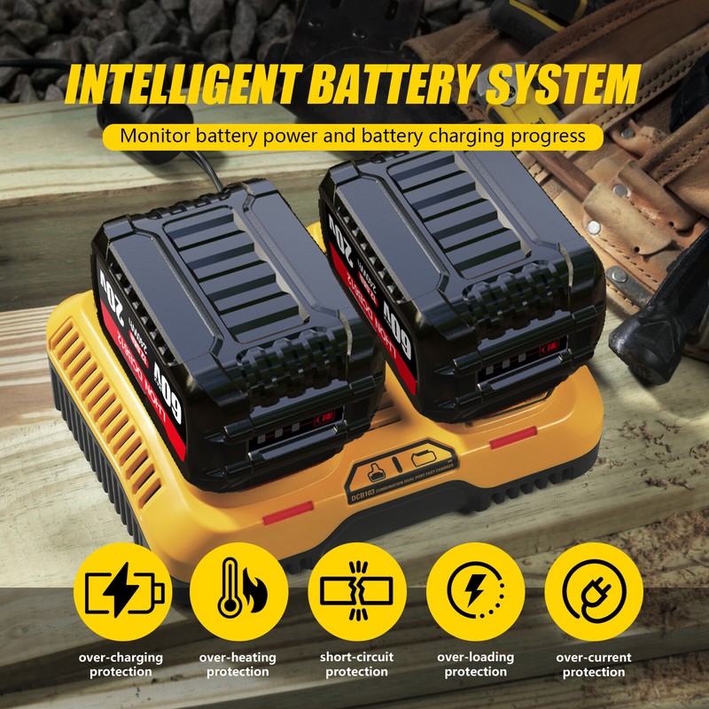 For Dewalt DCB612 FLEXVOLT 20V/60V MAX Lithium Battery DCB606-2 DCB609 DCB612-2 gallery