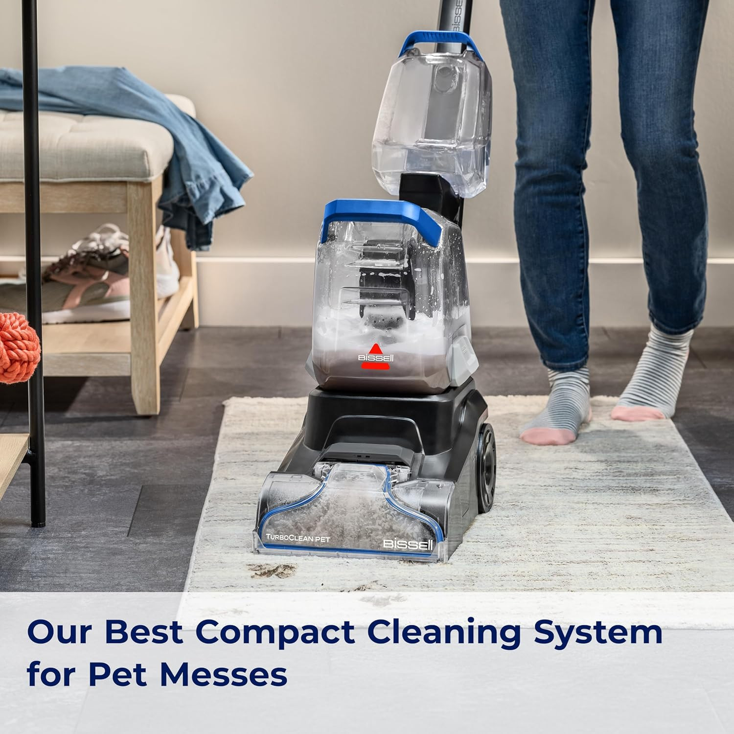 BISSELL TurboClean PET, Upright Carpet & Upholstery Cleaner, 3948 - NEW gallery