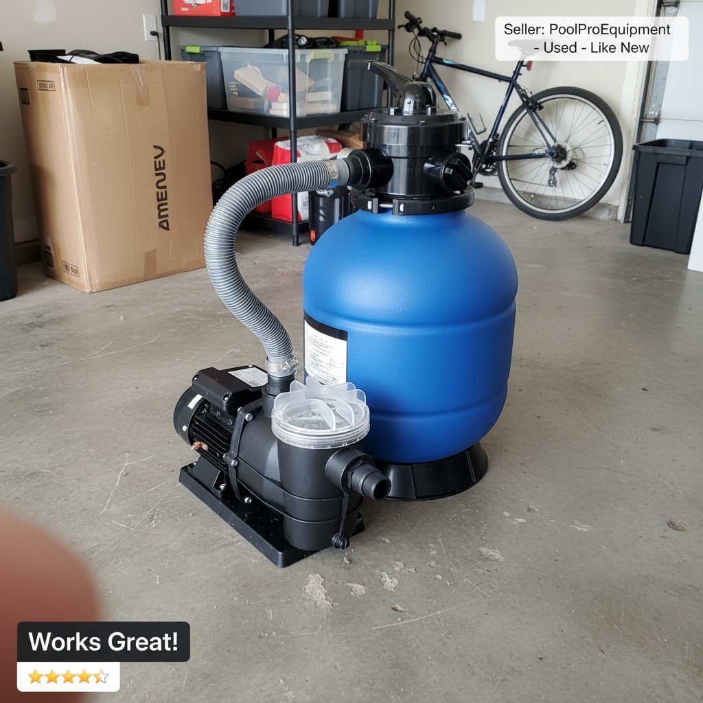 Sand Filter Pump System for Above Ground Pools - 2,220-4,500 GPH Flow gallery