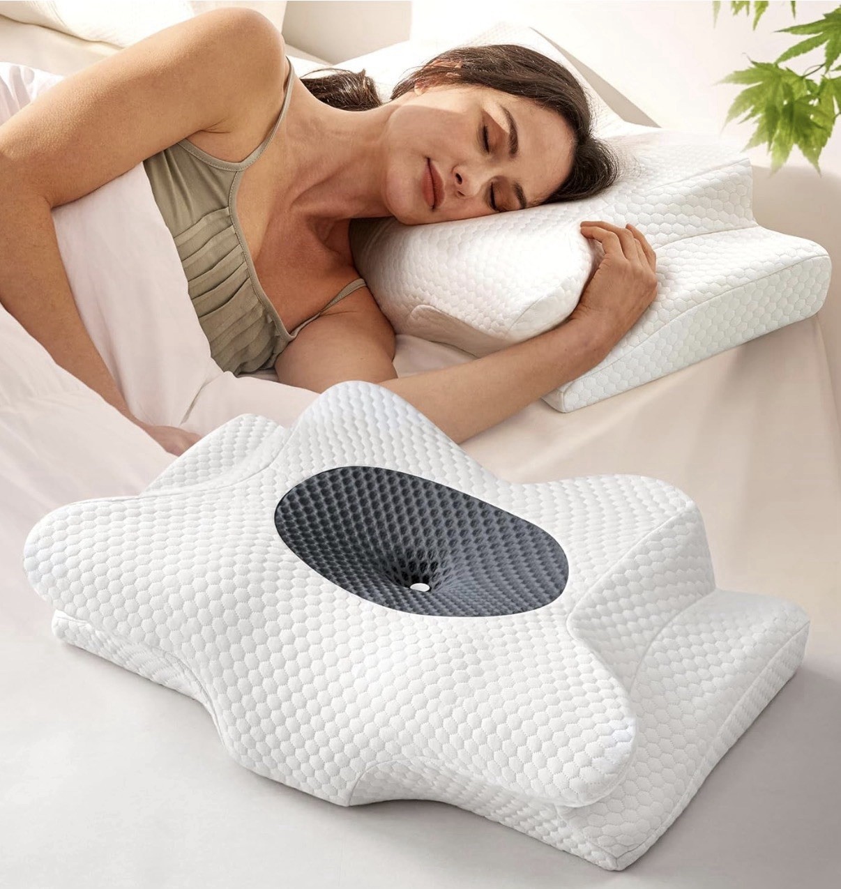 Emircey Dream Without Pain Cervical Neck Pillow For Sleeping, Orthopedic Pillow gallery
