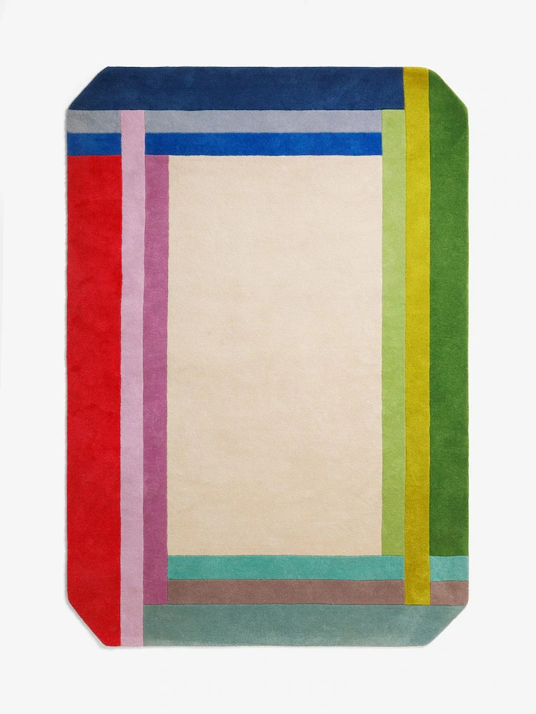 Modern Wool Rug 6x9 8x10 – Handmade Neutral Carpet for Living Room & Dining Room gallery