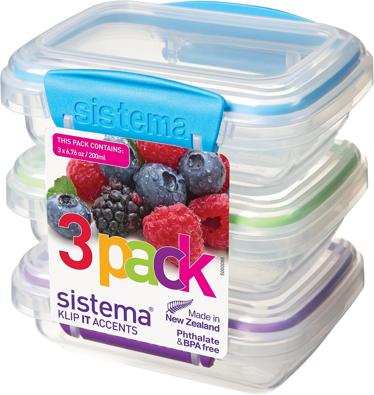Food Storage Containers, 6.7 Oz./0.2 L, 3 Count, Color May Vary gallery