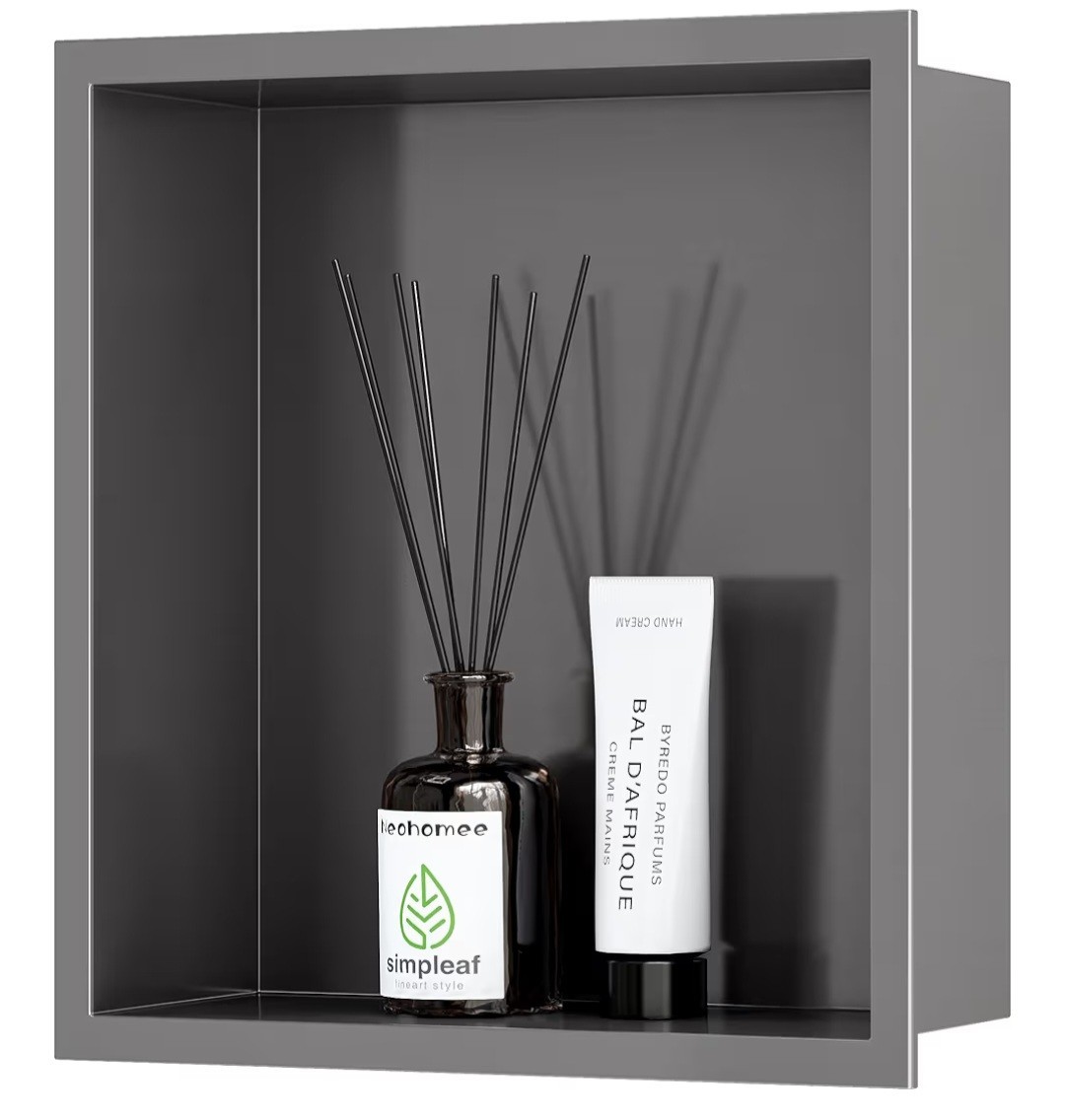 Neodrain Shower Niche, Insert Bathroom Storage Shower Shelf, Stainless Steel... gallery