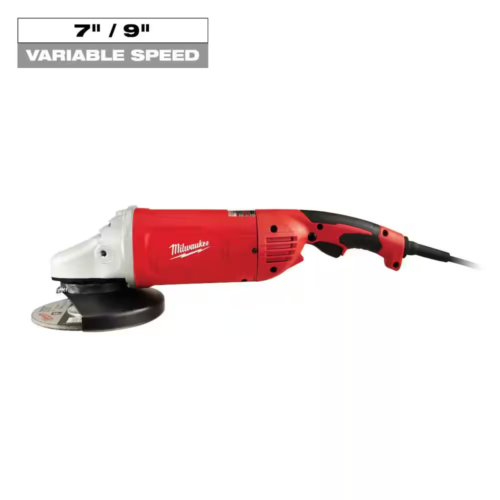 15 Amp 7/9 In. Large Angle Grinder with Trigger Lock-On Switch gallery