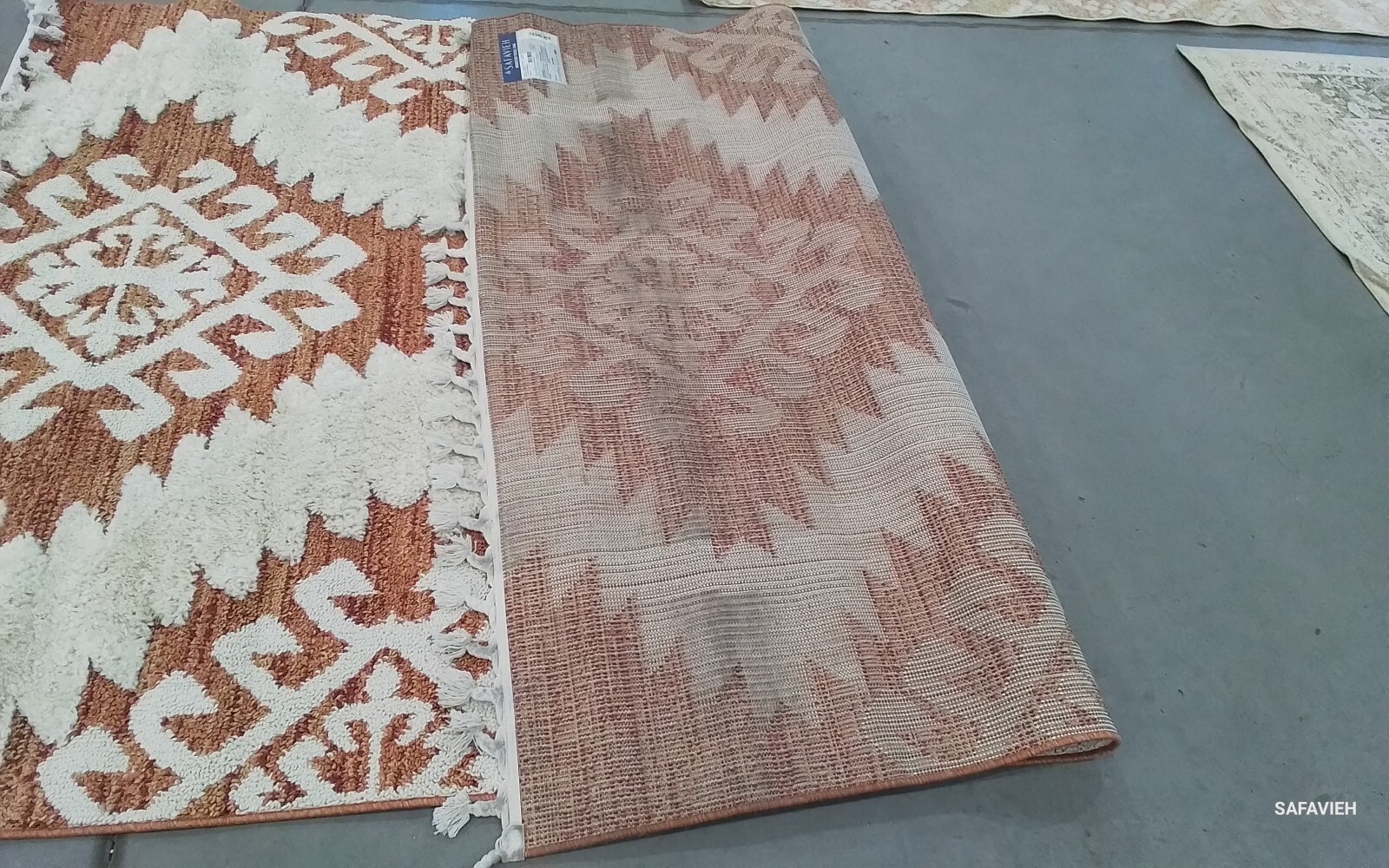 ORANGE / IVORY 6'-7" x 9'-2" Back Stain Rug, Reduced Price 1172761157 MTS652P-6 gallery