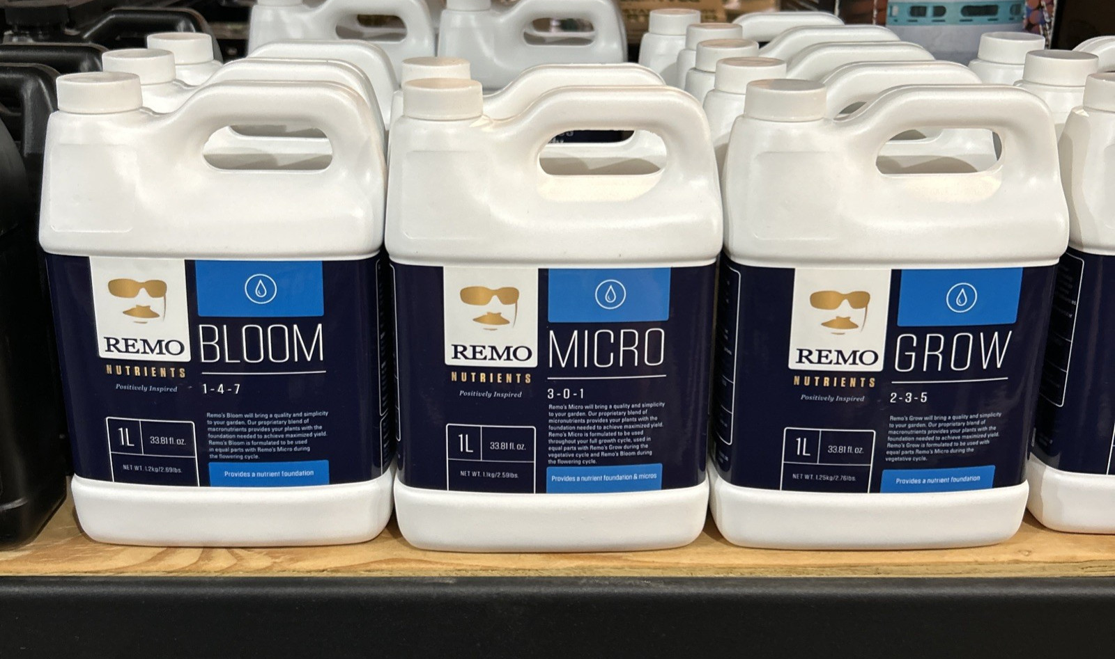 Remo Nutrients Grow / Micro / Bloom Trio 1L Each Base Nutrient Set - Brand NEW gallery