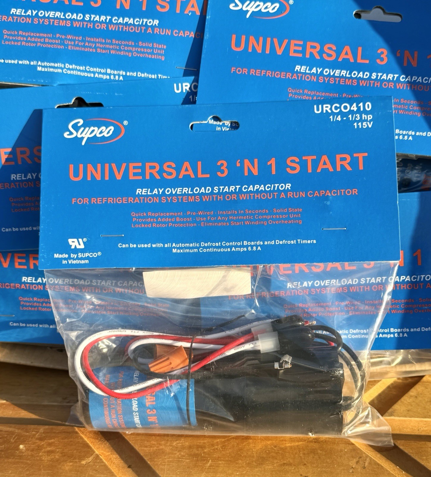 Supco Refrigerator Relay Overload Start Capacitor URCO410 Universal 3 'N 1 gallery