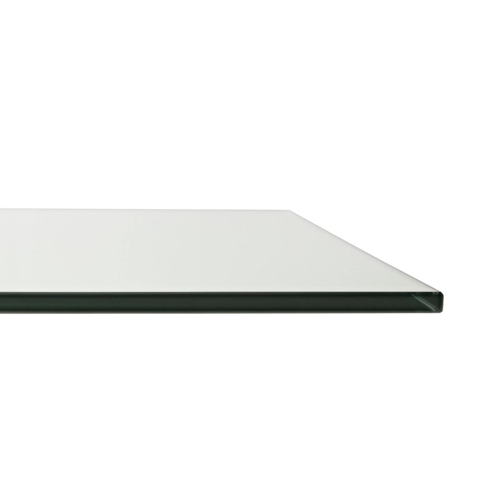 Pro Safe Glass 8" x 8" Square Tempered Glass Table Top 3/8" Thick Flat Edges gallery