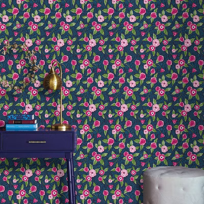 Marker Floral Coordinate Peel & Stick Wallpaper - Opalhouse gallery