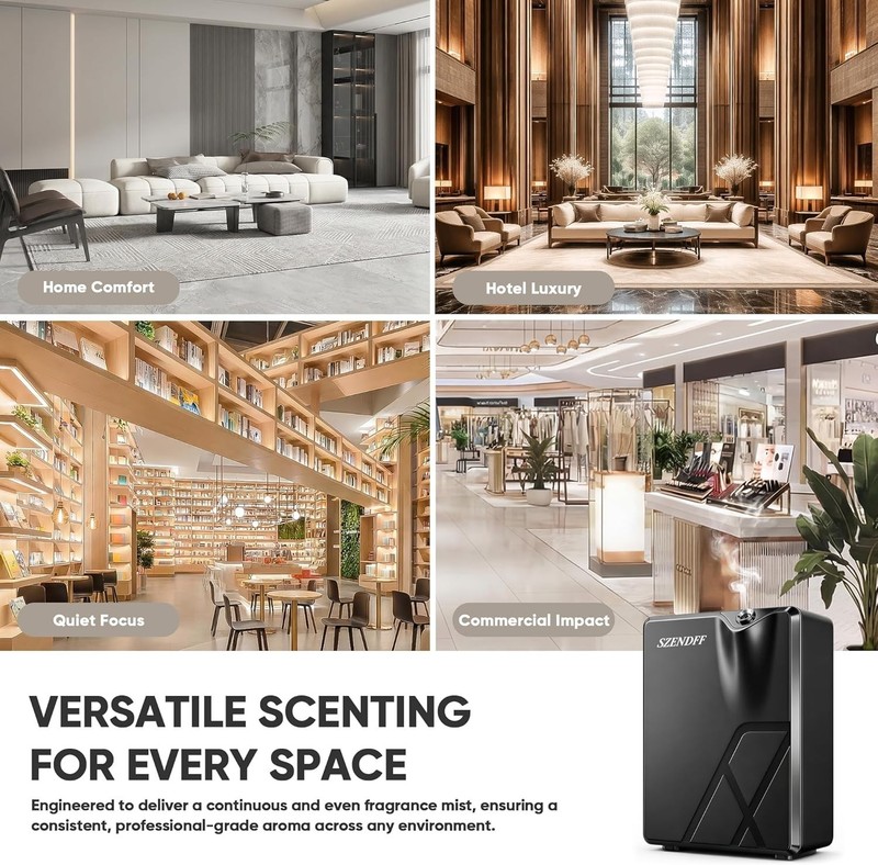 Waterless Essential Oil Scent Diffuser, Wall Mount or Desktop, Smart Life App gallery