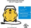 DEWENWILS 25 FT Extension Cord Reel 16/3 AWG SJTW Power Cord 4 Grounded Outlets gallery