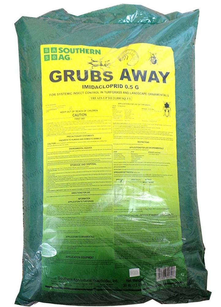 Grubs Away Systemic insect control - Treats up to 6,400 sq - 30 Lb.