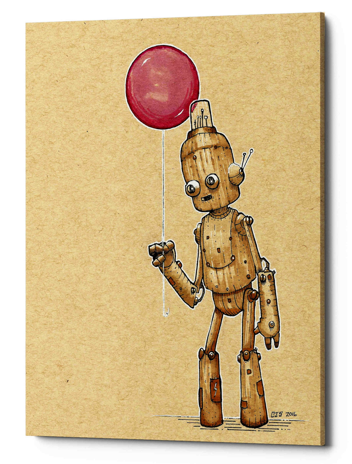Epic Graffiti "Ink Bot Balloon" by Craig Snodgrass, Giclee Canvas Wall Art gallery