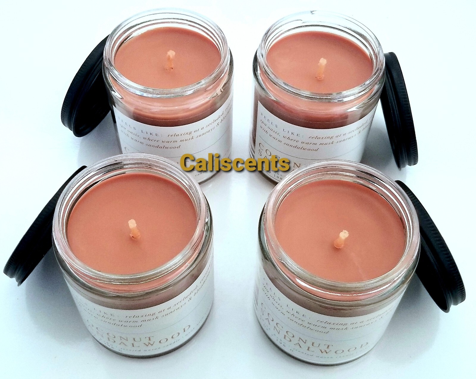 Bath & Body Works / White Barn COCONUT SANDALWOOD 7 oz Candles NEW X4 gallery