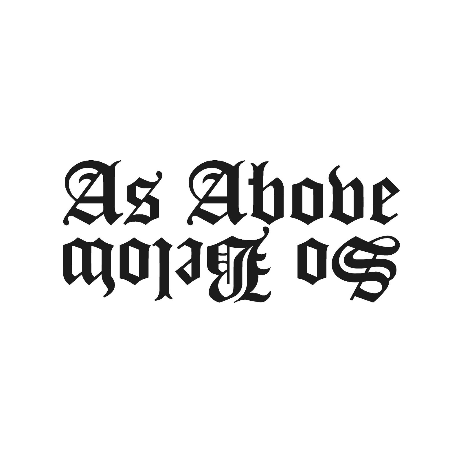 As Above So Below Vinyl Sticker Decal Religion Occult gallery