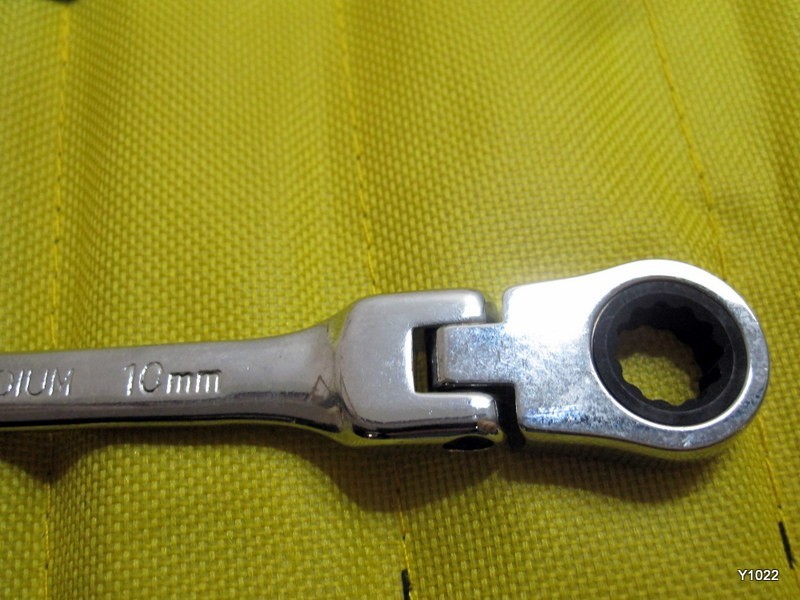 (9 PCS) 6mm - 17mm Flex-Head Ratcheting Combination Wrench Metric 12 Point gallery