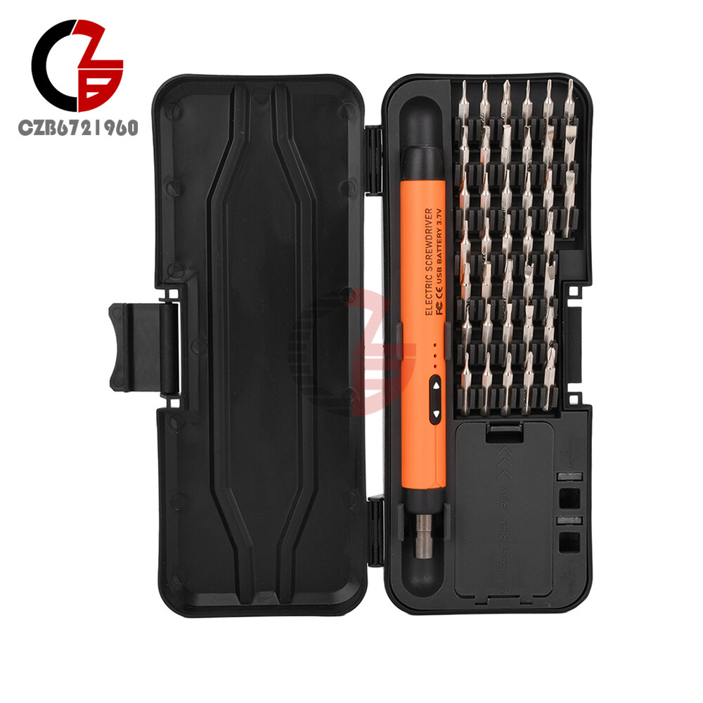 46in1 Mini Precision Electric Screwdriver Set Rechargeable Cordless Screwdriver gallery