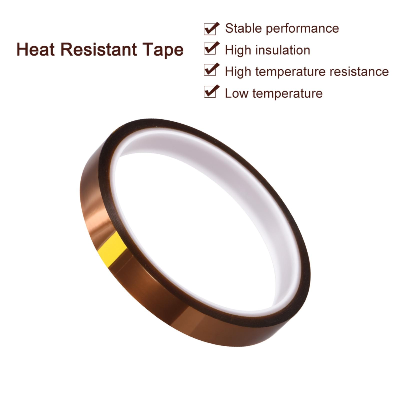 Heat Resistant Polyamide Adhesive Tape Film 12mm x 27m (88ft) gallery
