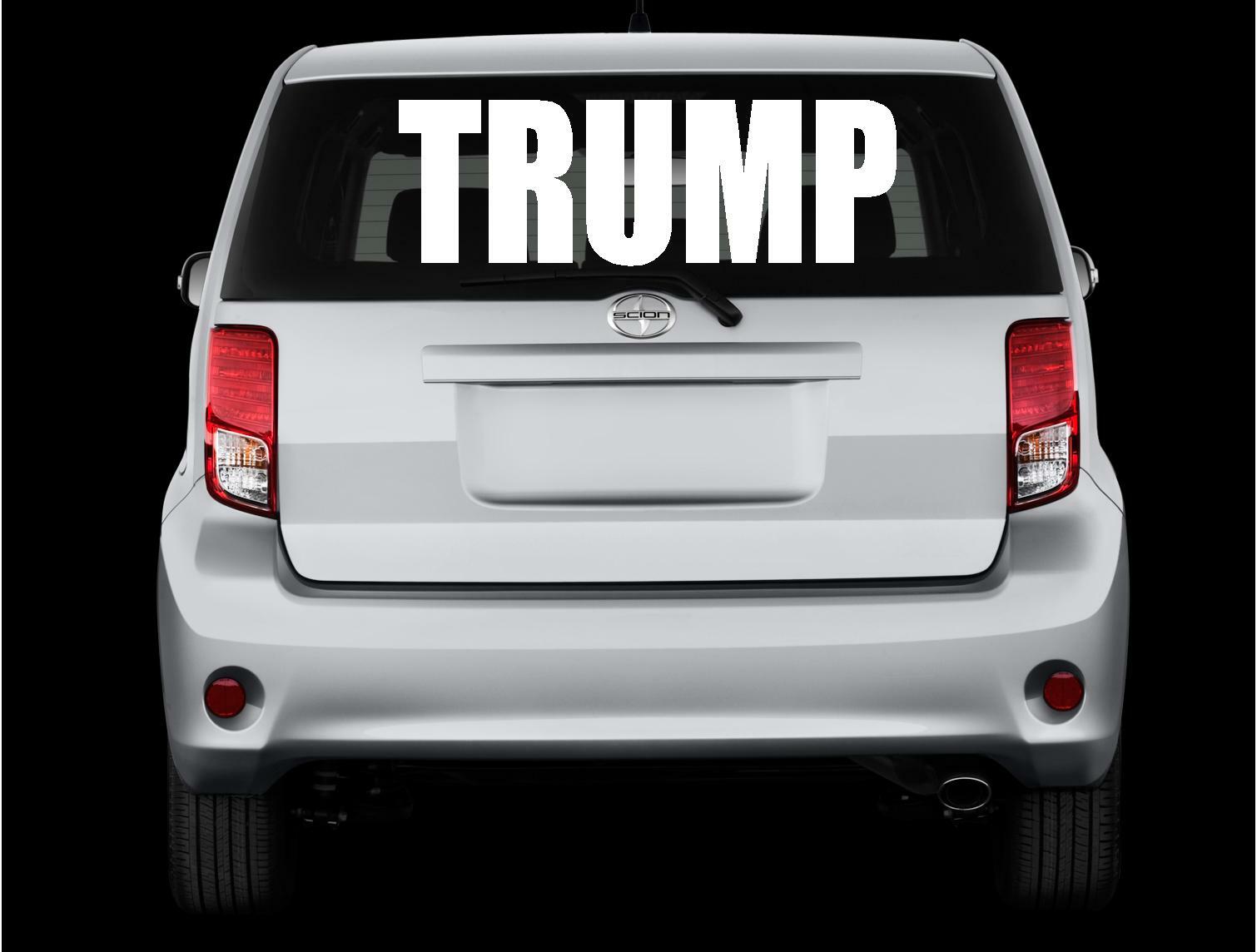 TRUMP Huge 2024 Windshield Back window pickup 36"x12" Vinyl DECAL Sticker DIESEL gallery