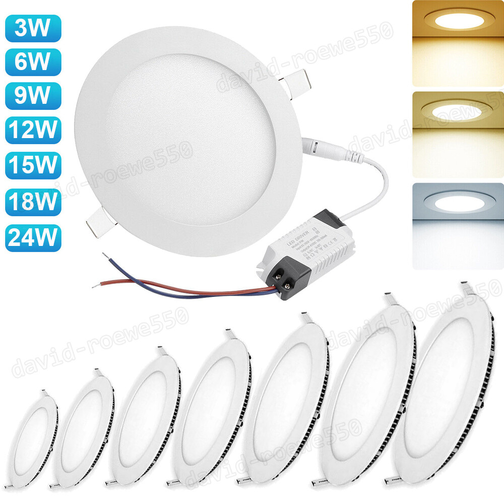 12W 15W 18W 24W Recessed LED Flat Panel Ceiling Spot Light Downlight Spotlight gallery