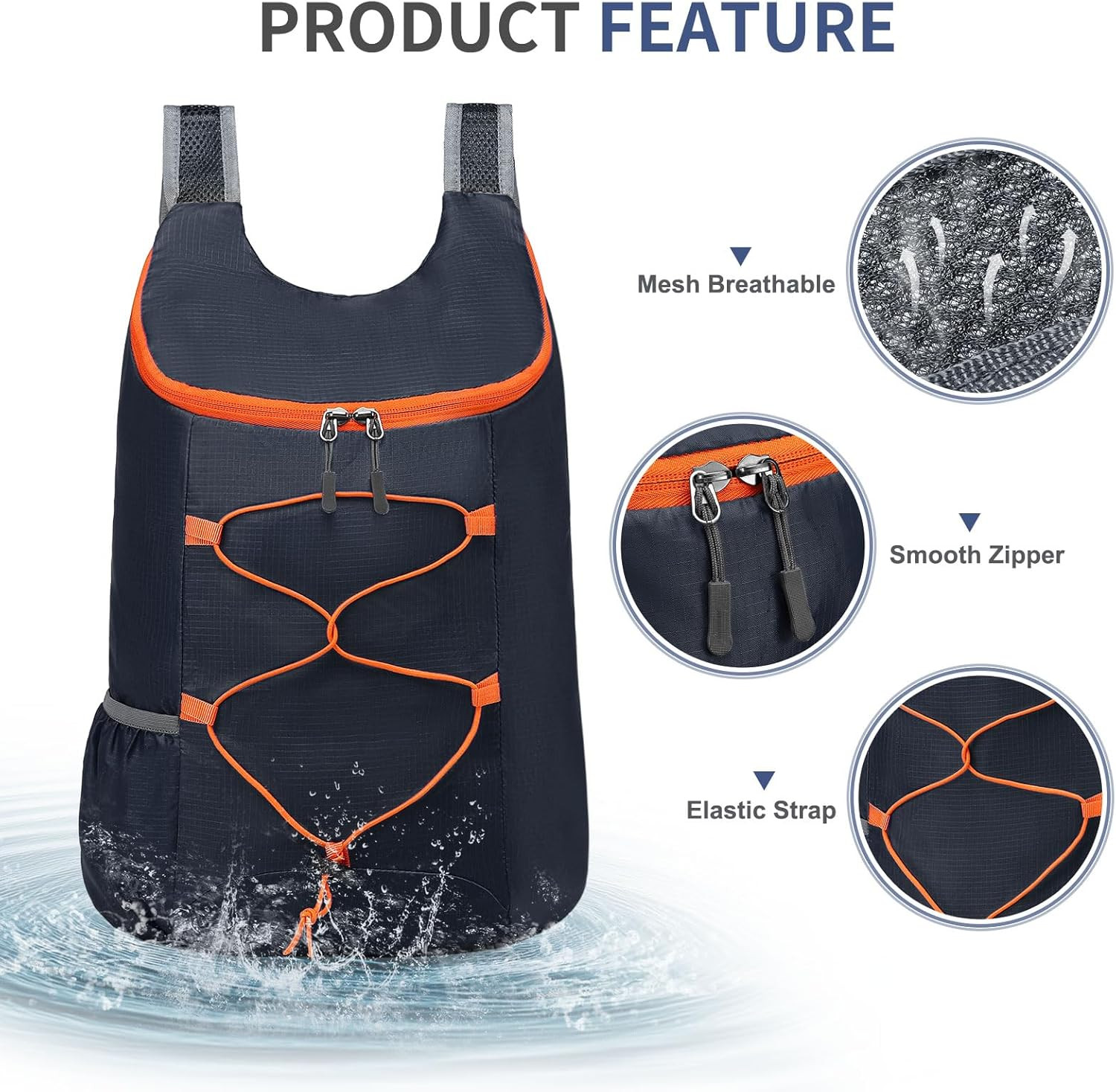 20L Hiking-Daypack Lightweight Foldable Travel Packable Backpack for Camping Cyc 4