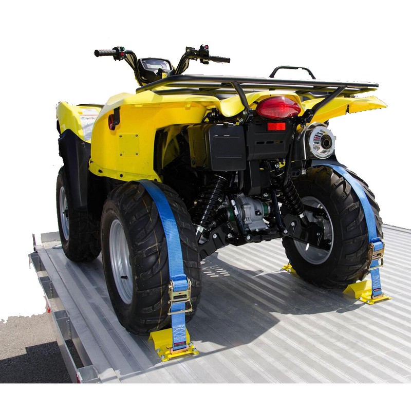 E-Fitting Ratchet Strap Tie Down 2IN x 12FT 3000LBS Break Strength 1000LBS WLL gallery