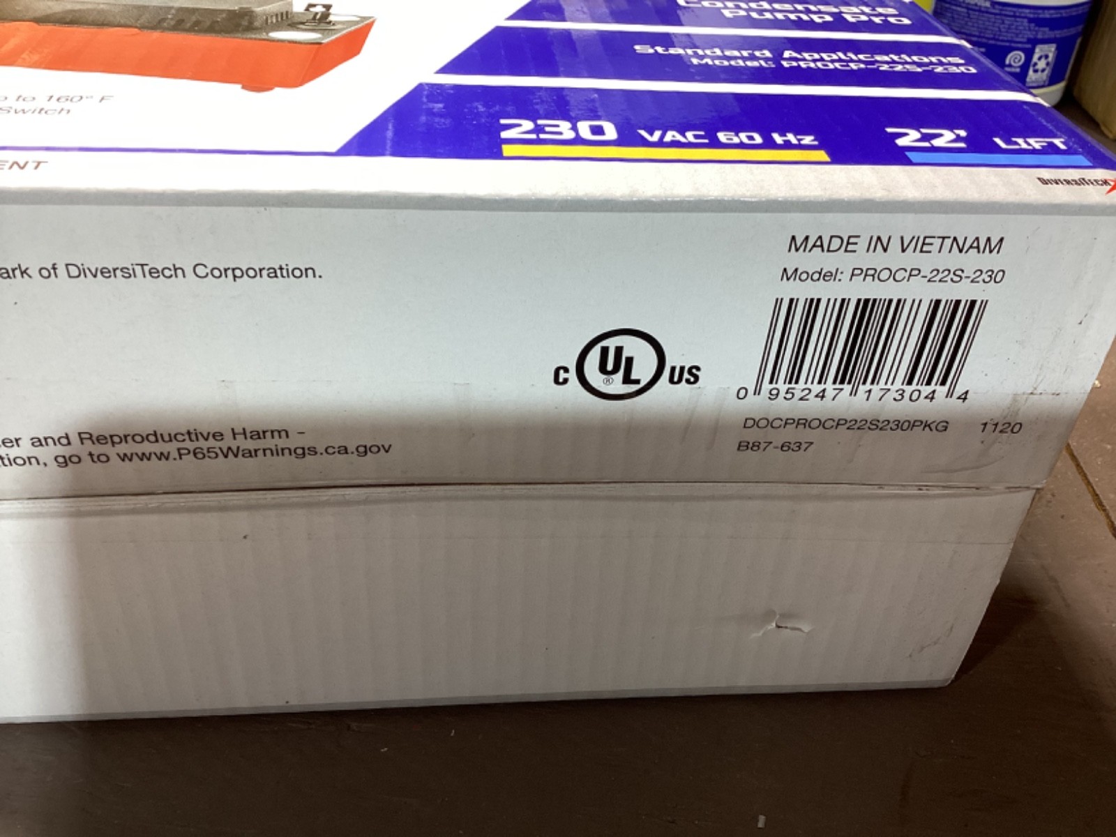 Asurity Condensate Pump Pro Model PROCP-22S-230 230v ac 60hz 22ft Lift NEW gallery