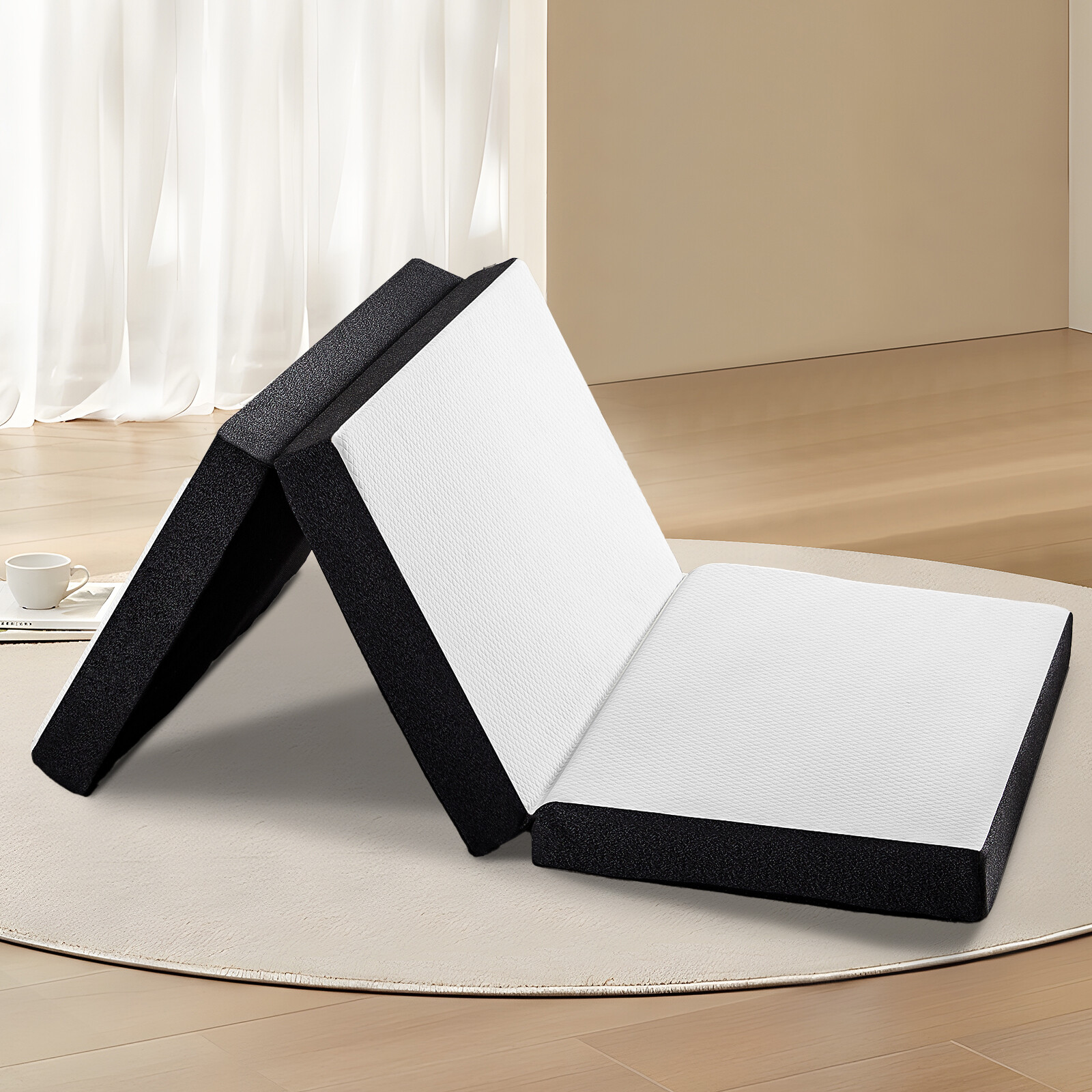 Tri-fold Memory Foam Mattress, Portable Floor Bed, Foldable Mat for Bedroom gallery