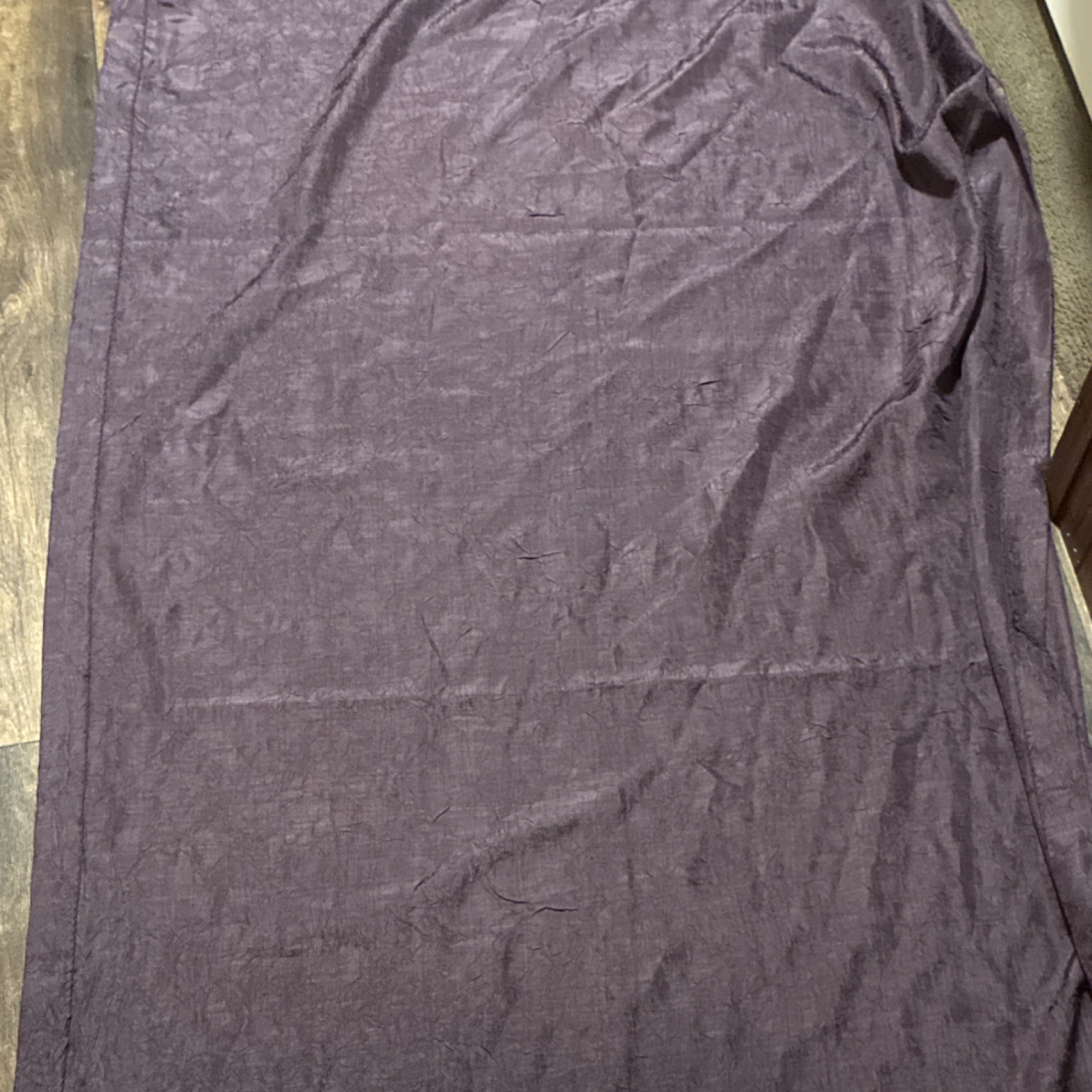 2 Croscill Purple Polyester Solid/Plain Pattern Curtain Window Panel RN 21857 gallery
