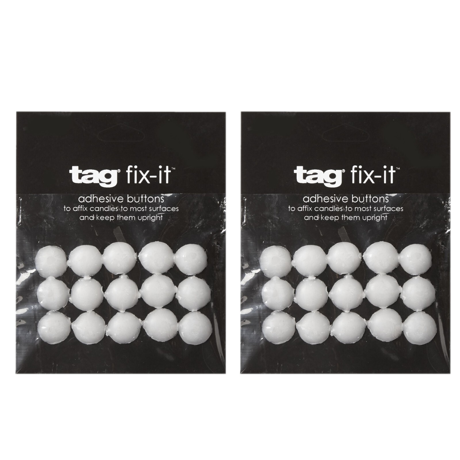 TAG Fix-It Adhesive Buttons, White - 2 Packs (010014) gallery